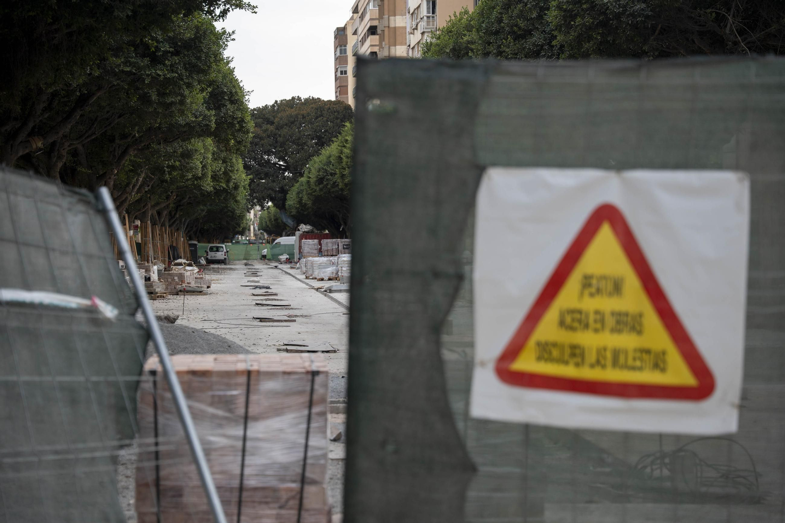 Las imágenes de las obras del paseo de Almería