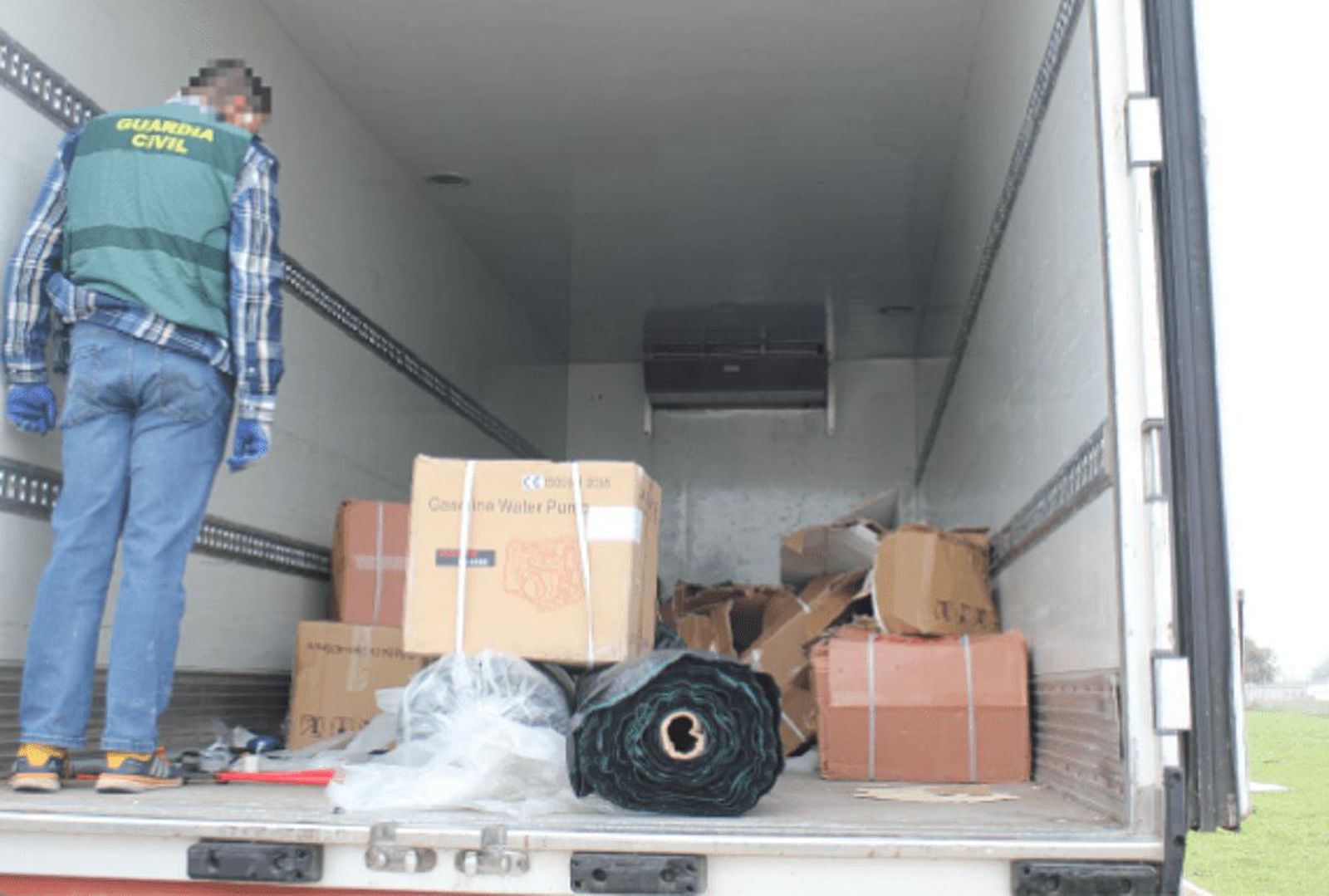 Material intervenido en la operación