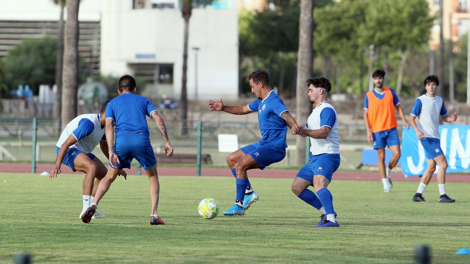 Primer entrenamiento del Xerez DFC en el Pepe Ravelo