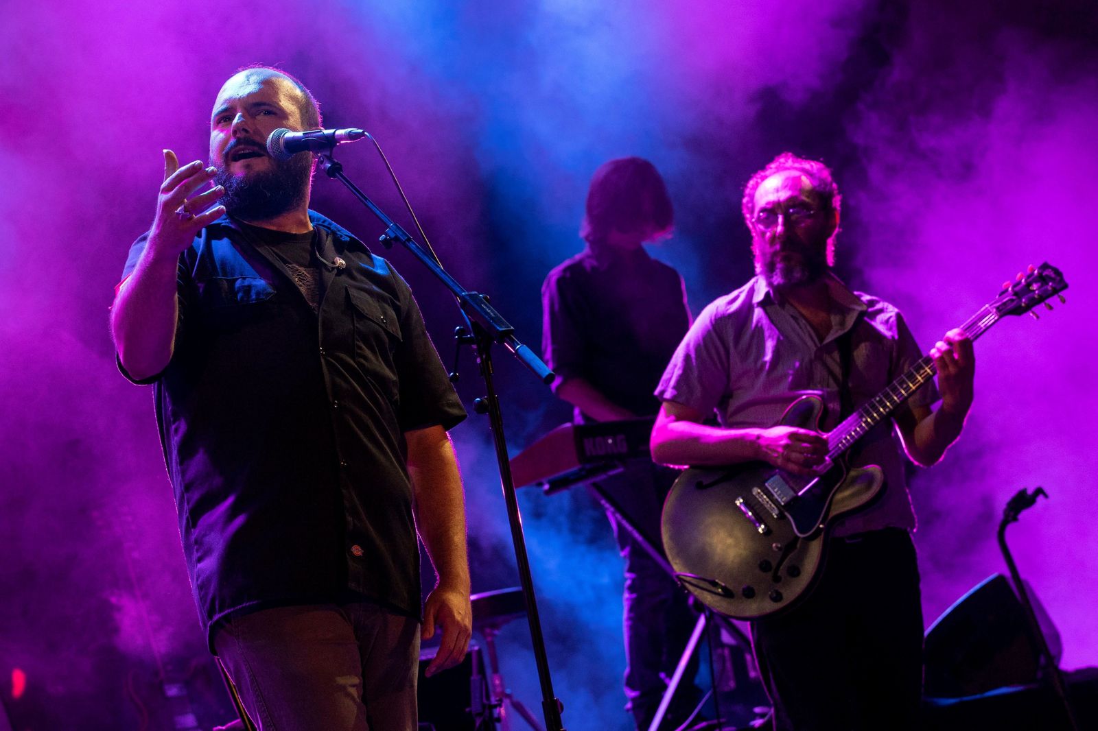 Los Planetas durante un concierto.