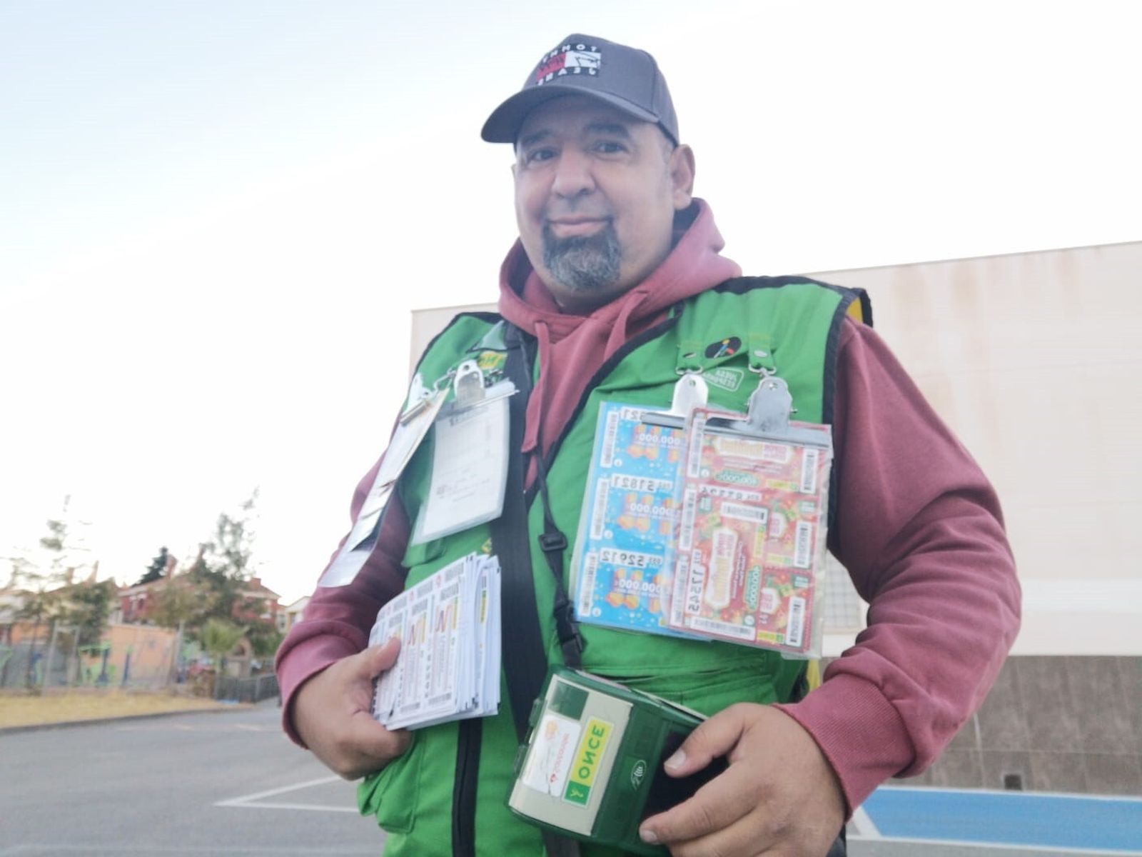 Imagen del vendedor de la ONCE Rafael Reyes