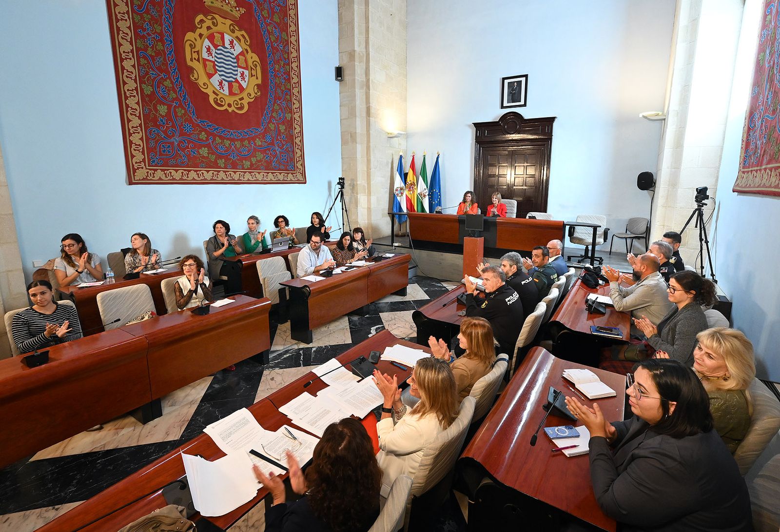 Una imagen del pleno del Foro Social celebrado en el Ayuntamiento.