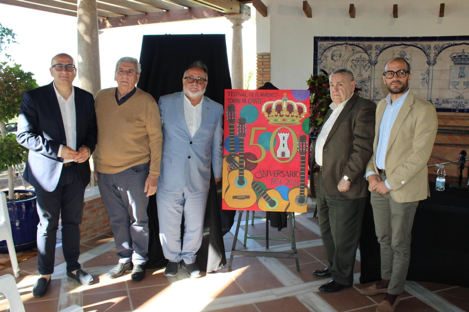 Cartel del 50 aniversario del festival de flamenco La Torre del Cante, en Alhaurín de la Torre.