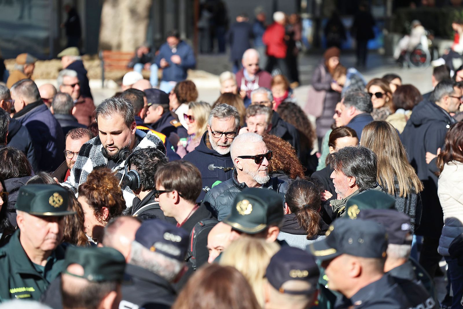 Las fotografías del minuto de silencio por el trágico accidente de tren