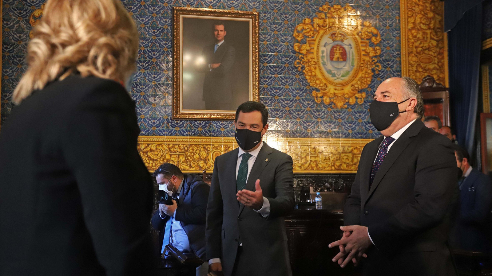 Visita de Juanma  Moreno al Ayuntamiento de Algeciras