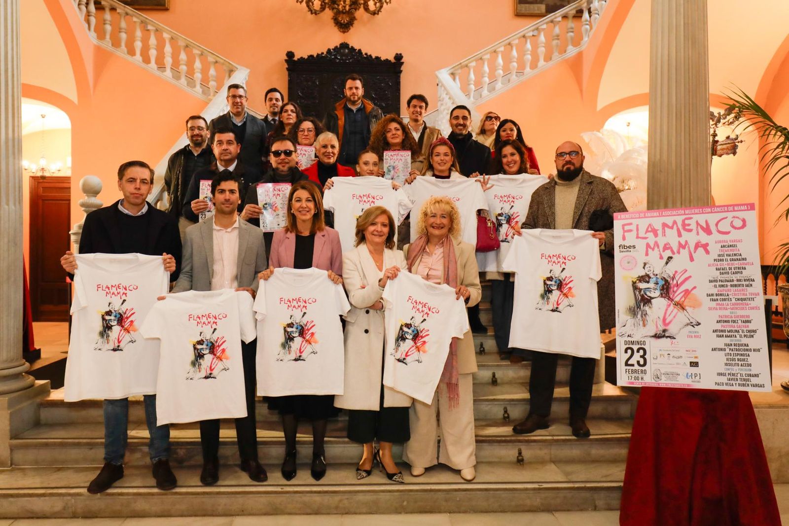 Presentación del cartel en el Ayuntamiento de Sevilla
