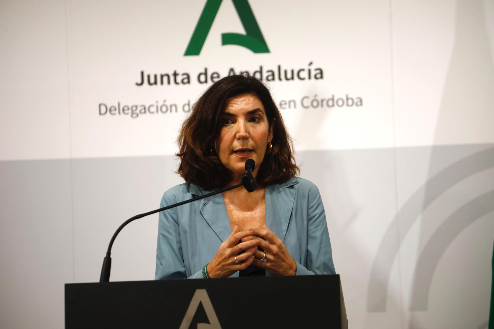 La consejera de Empleo, Empresa y Trabajo Autónomo, Rocío Blanco, en un acto en Córdoba.