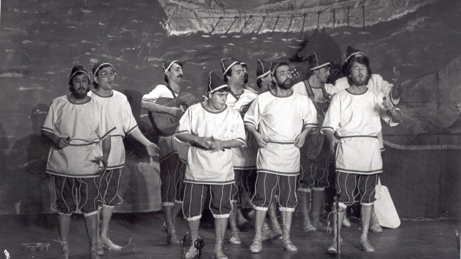 La comparsa de Enrique Villegas 'Pescadores fenicios', de 1987.