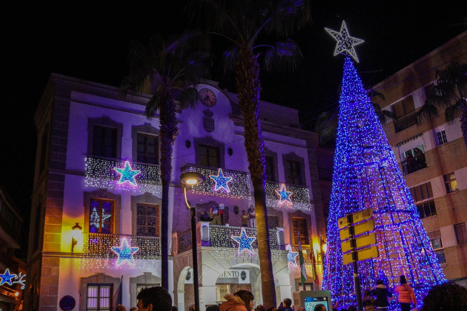 Luces de Navidad en Adra.