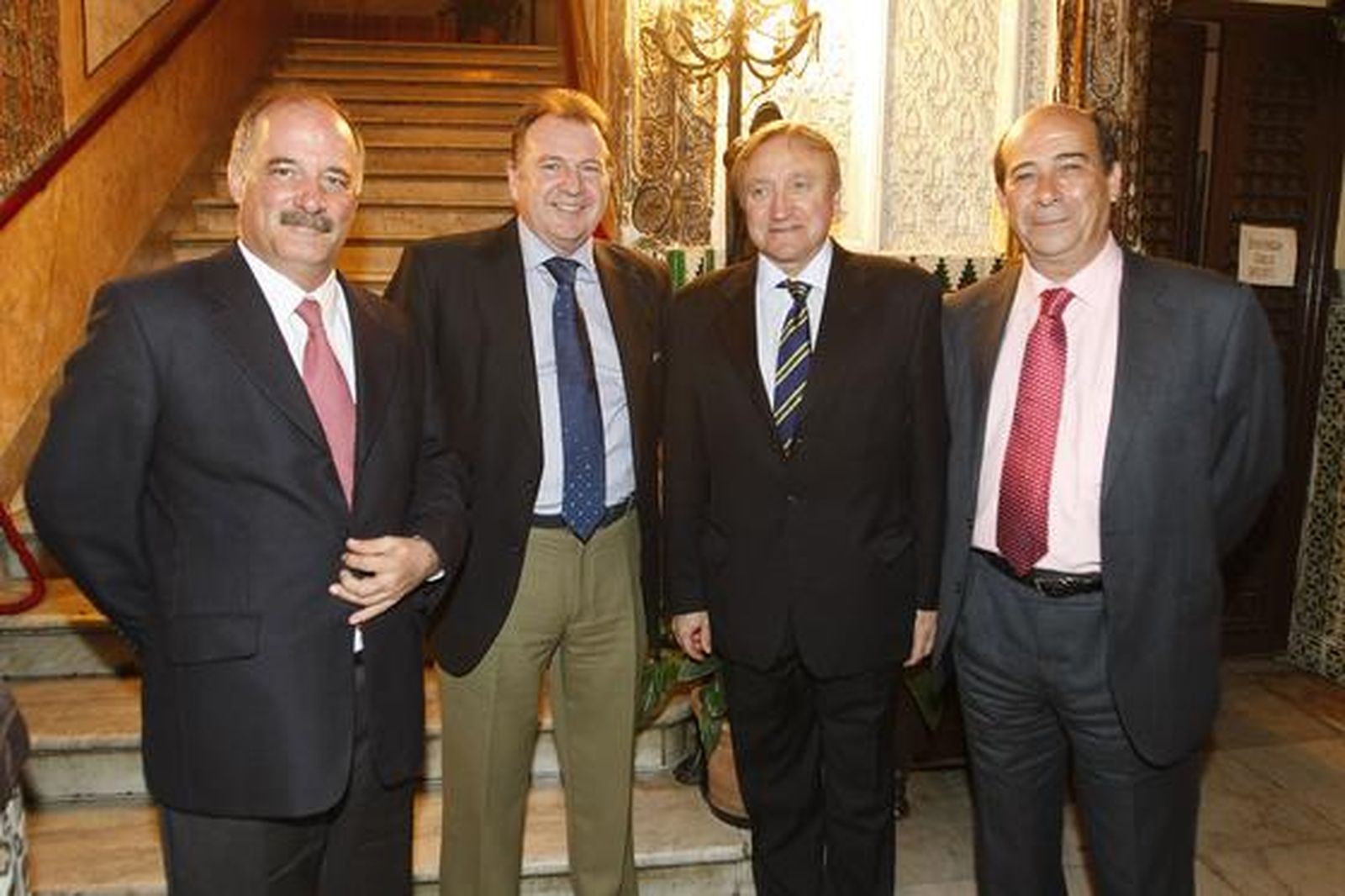 Pedro Arce y  Luis Garcías Solé, de Navantia, Guillermo Moreu, del Instituto Hidrográfico, y Rafael Barra.

Foto: Jose Braza