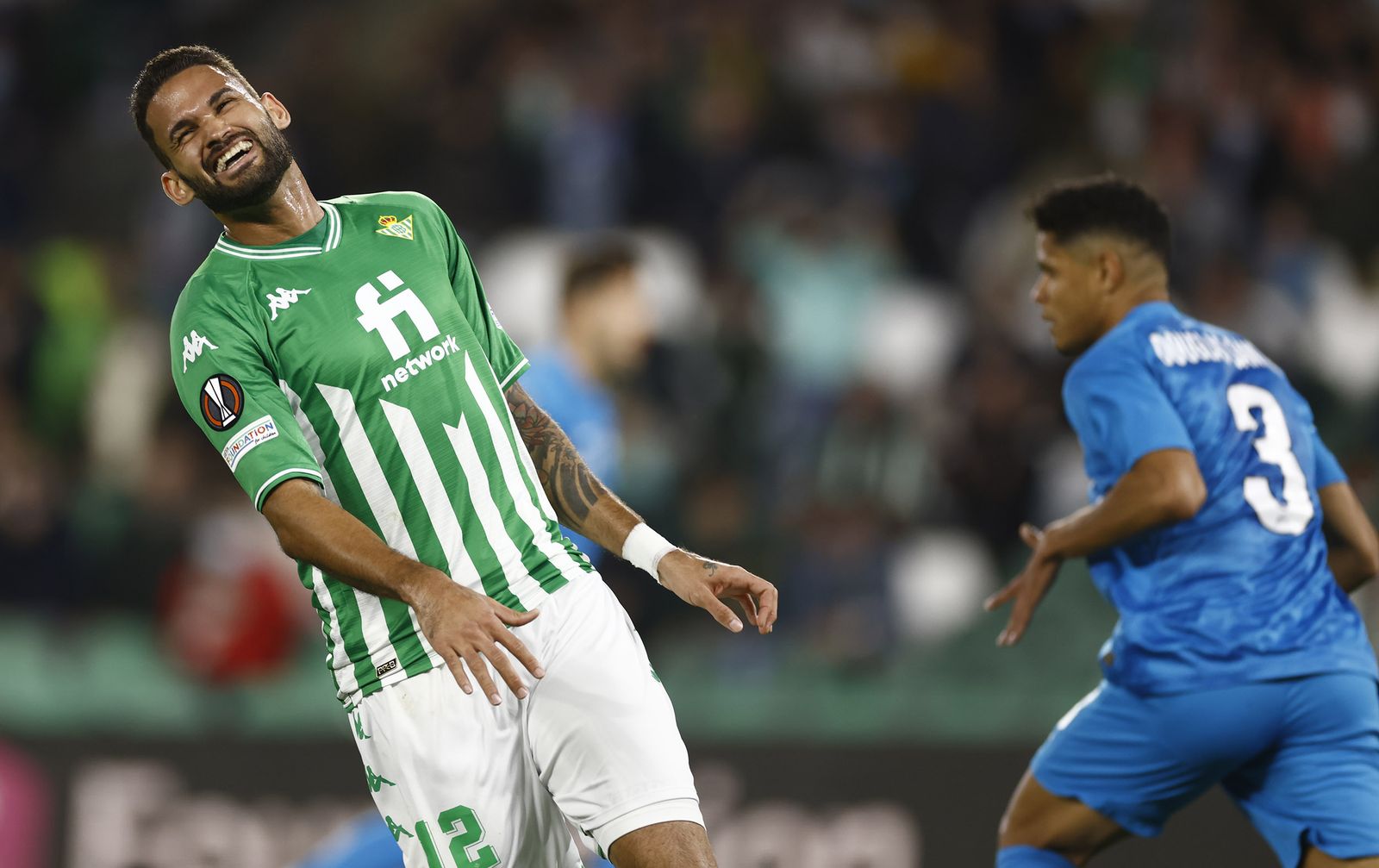 Willian José, en un momento del partido ante el Zenit.