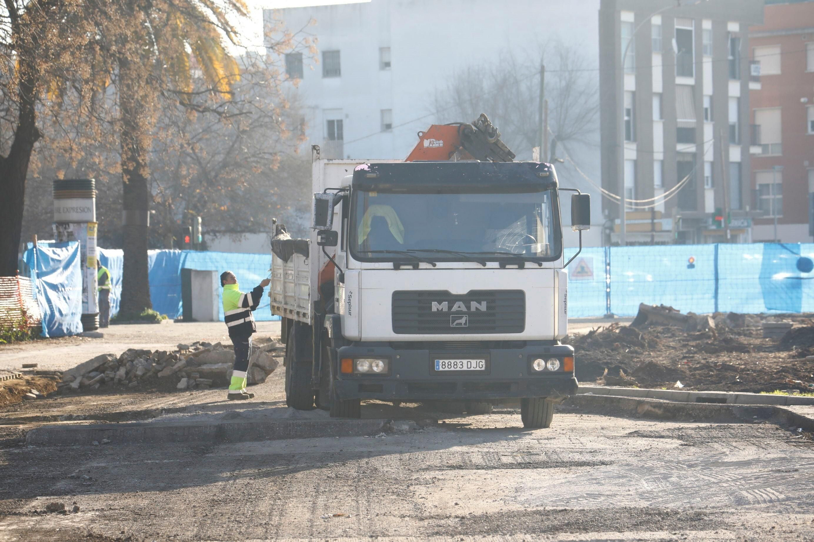 Las obras de la carretera de Trassierra de Córdoba avanzan a buen ritmo Las obras de la carretera de Trassierra de Córdoba avanzan a buen ritmo
