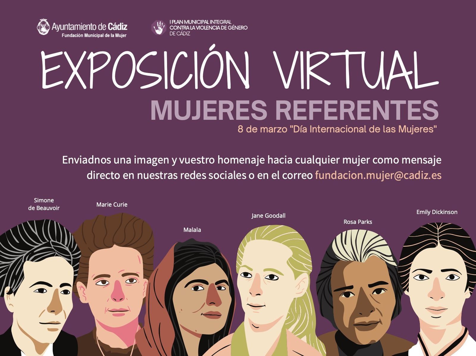 El cartel anunciador de la exposición virtual.