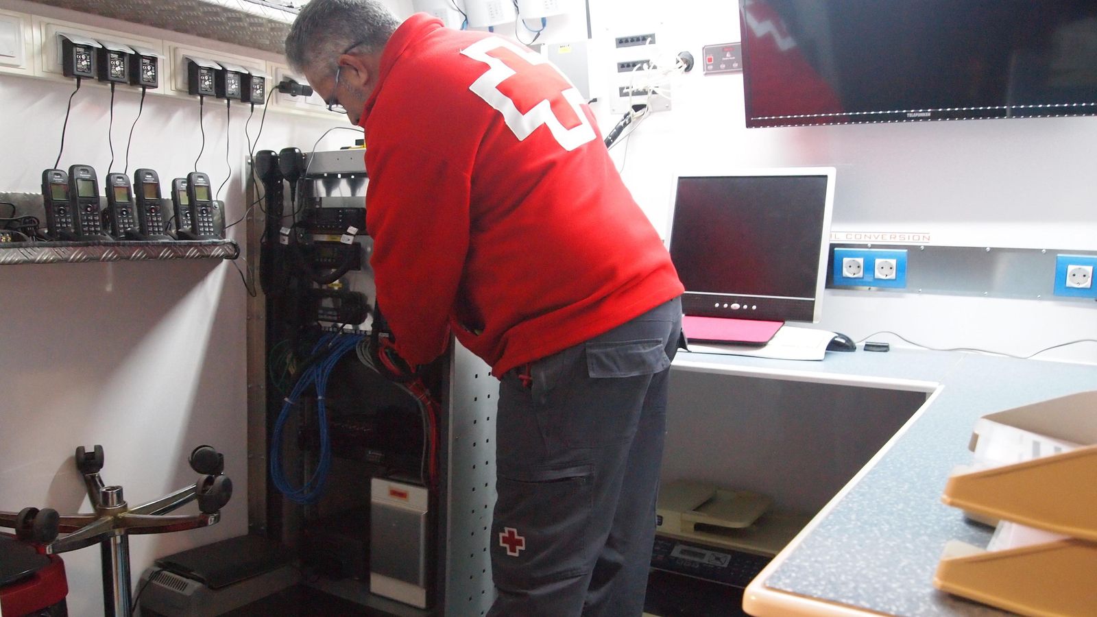 Una de las unidades de comunicaciones