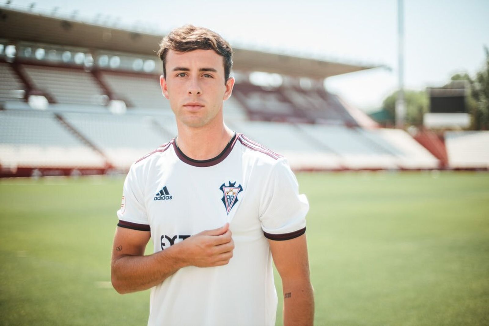 Marc Llinares, en su presentación con el Albacete.
