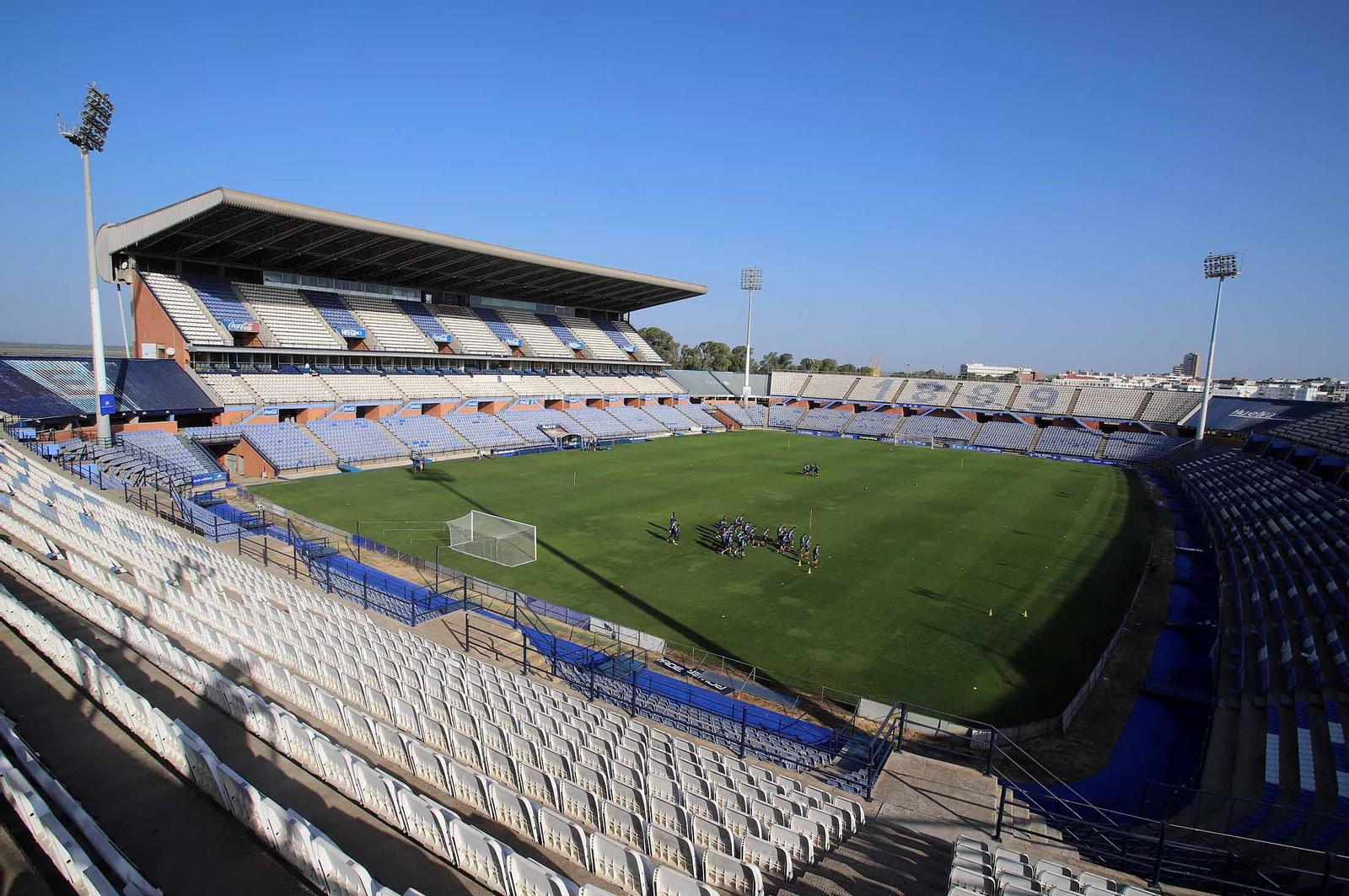 Vista general del estadio Nuevo Colombino.
