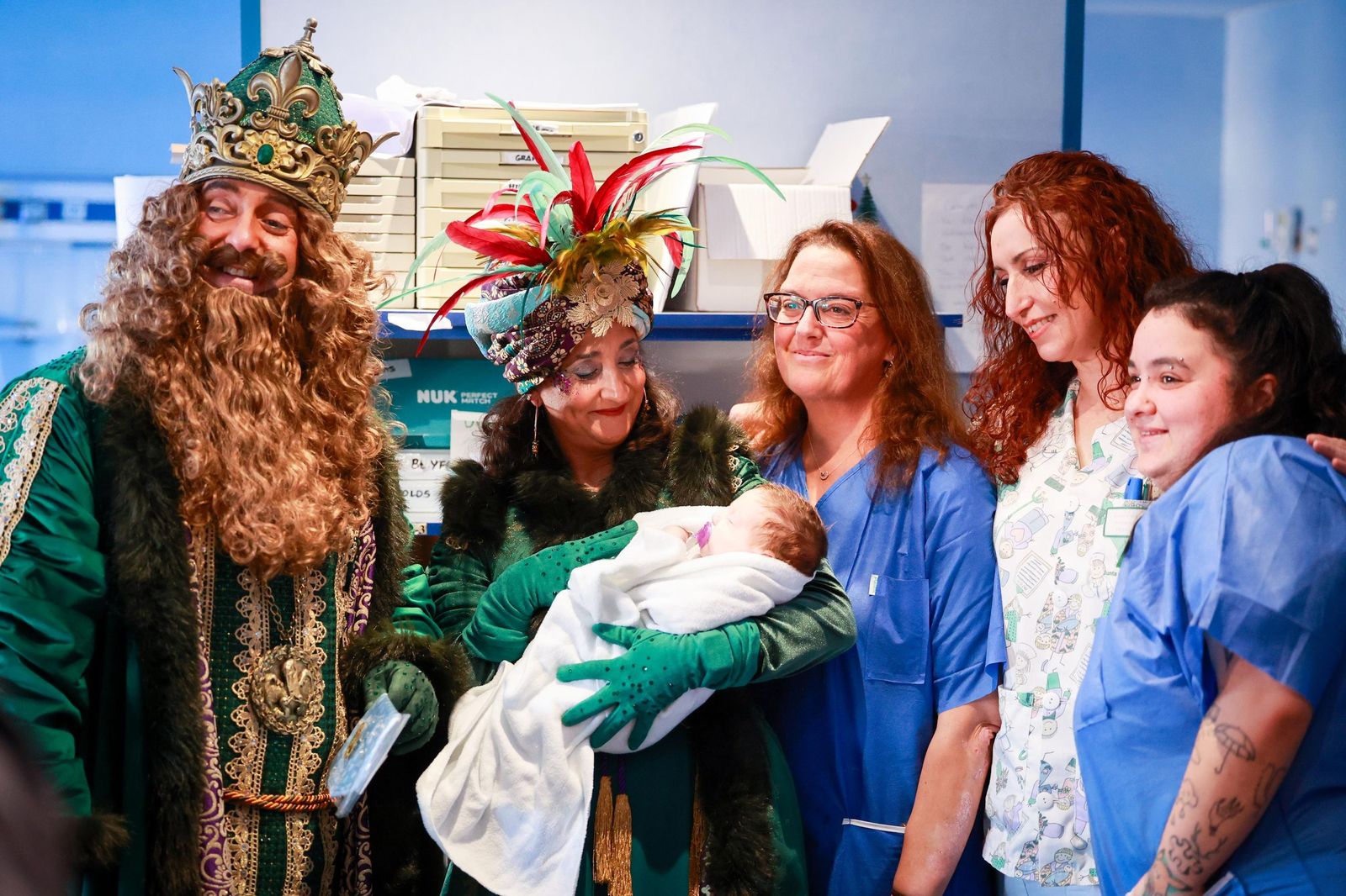 Los Reyes Magos, en el hospital Puerta del Mar de Cádiz.