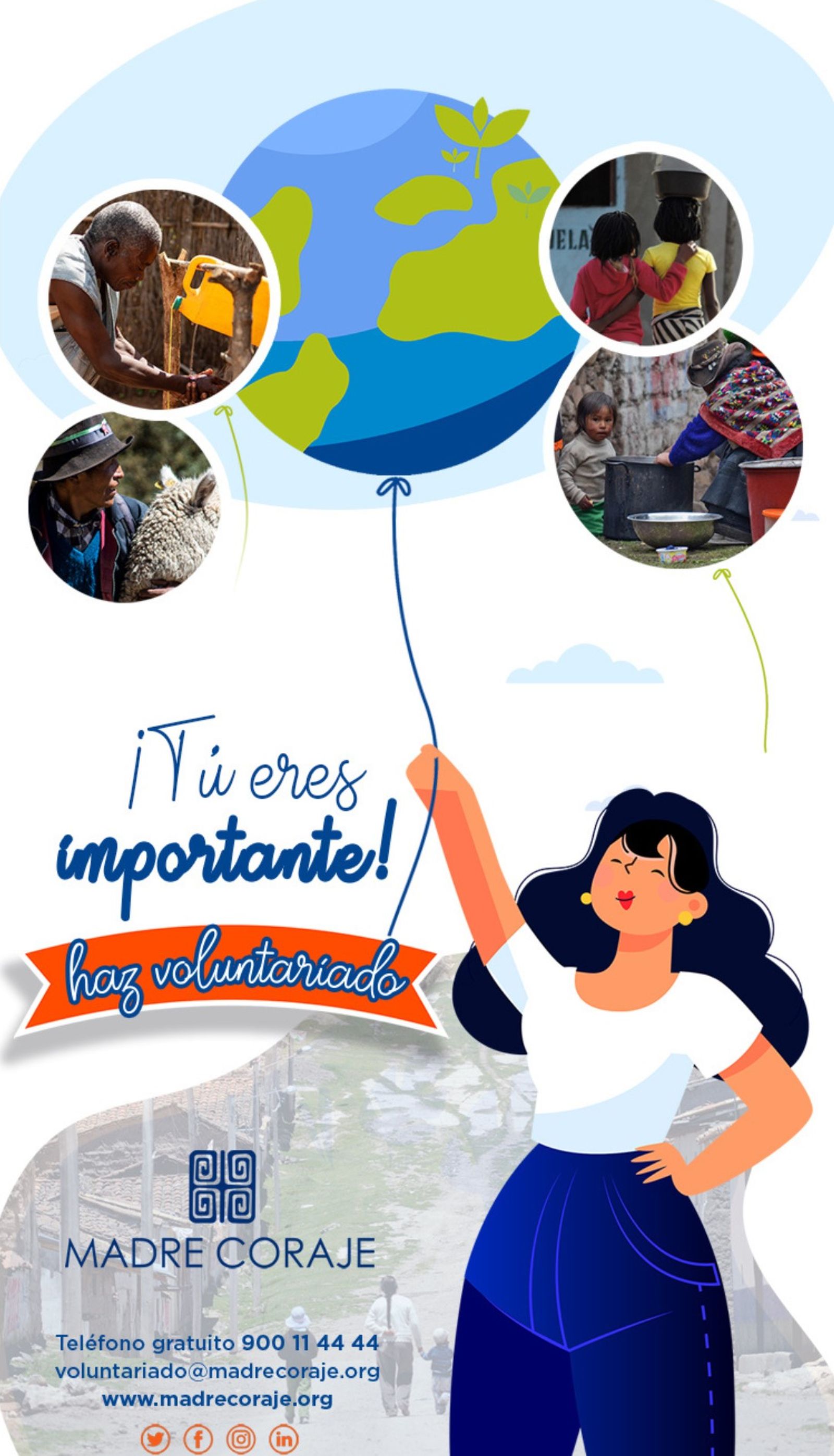 Imagen de la campaña 'Tú eres importante' de Madre Coraje.