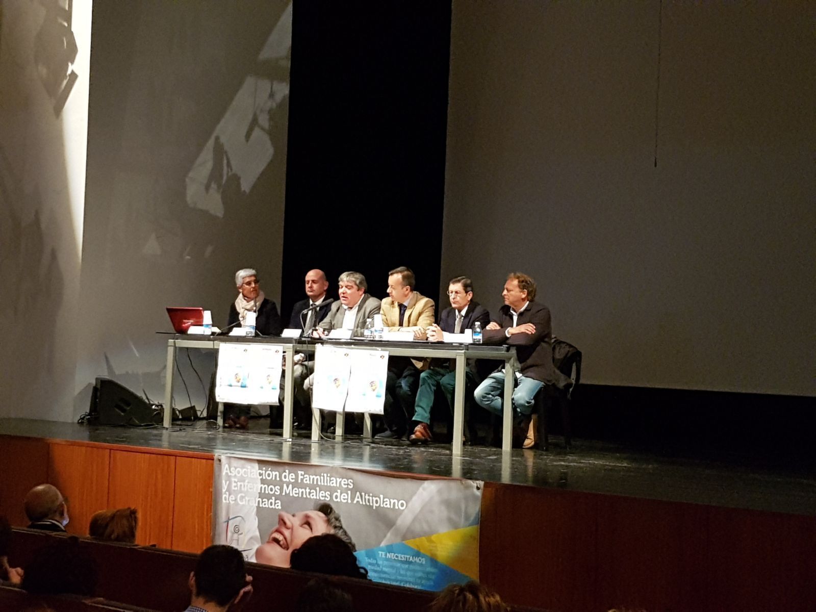 Acto de inauguración de las jornadas en el Teatro Oscense de Huéscar.
