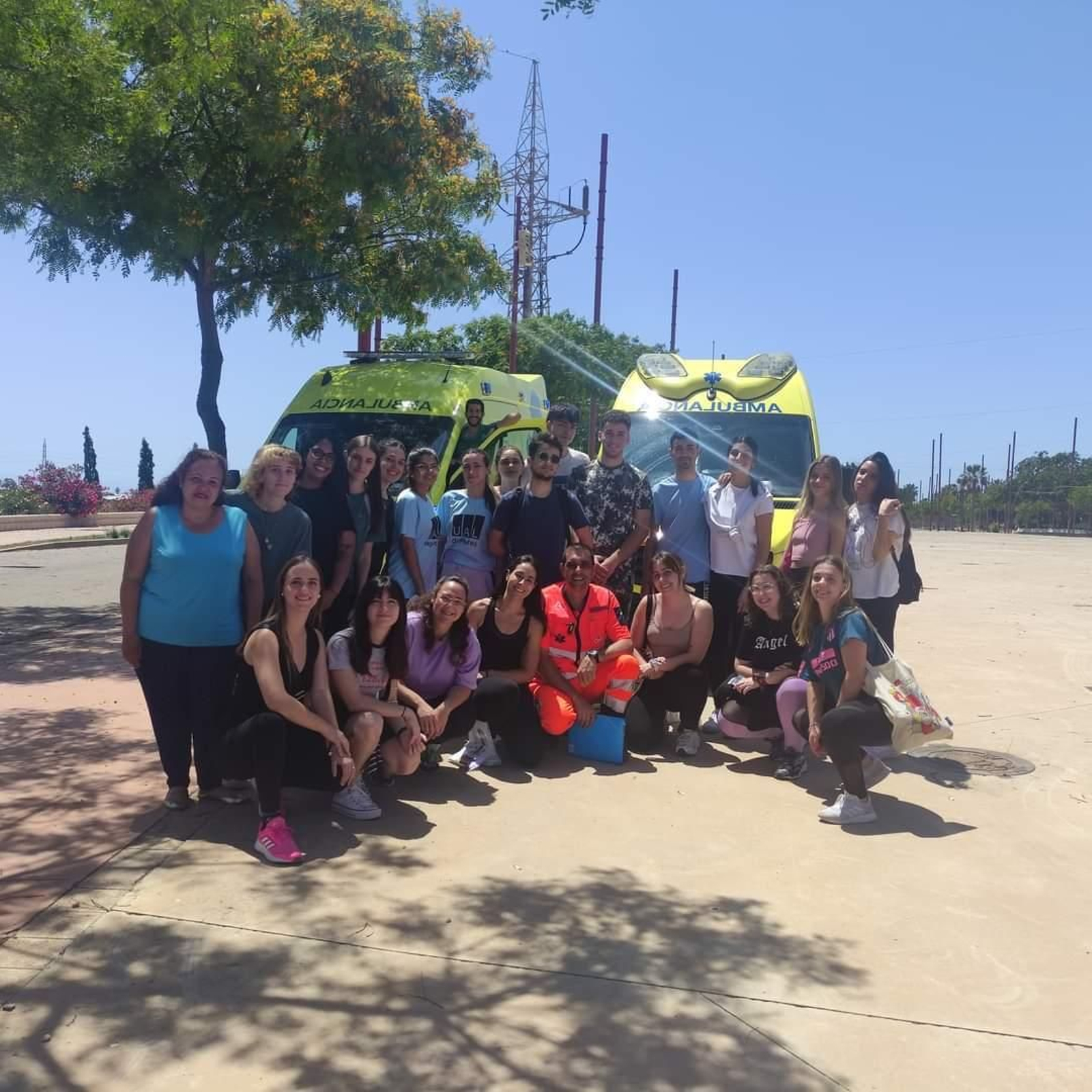 Imágenes del simulacro de emergencias sanitarias en el recinto ferial de Almería