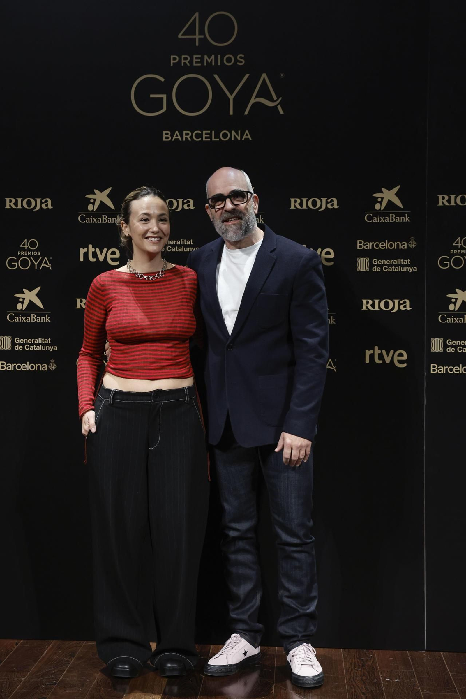 Rigoberta Bandini y Luis Tosar, presentadores de la 40 Gala de los Goya en Barcelona. Rigoberta Bandini y Luis Tosar, presentadores de la 40 Gala de los Goya en Barcelona.