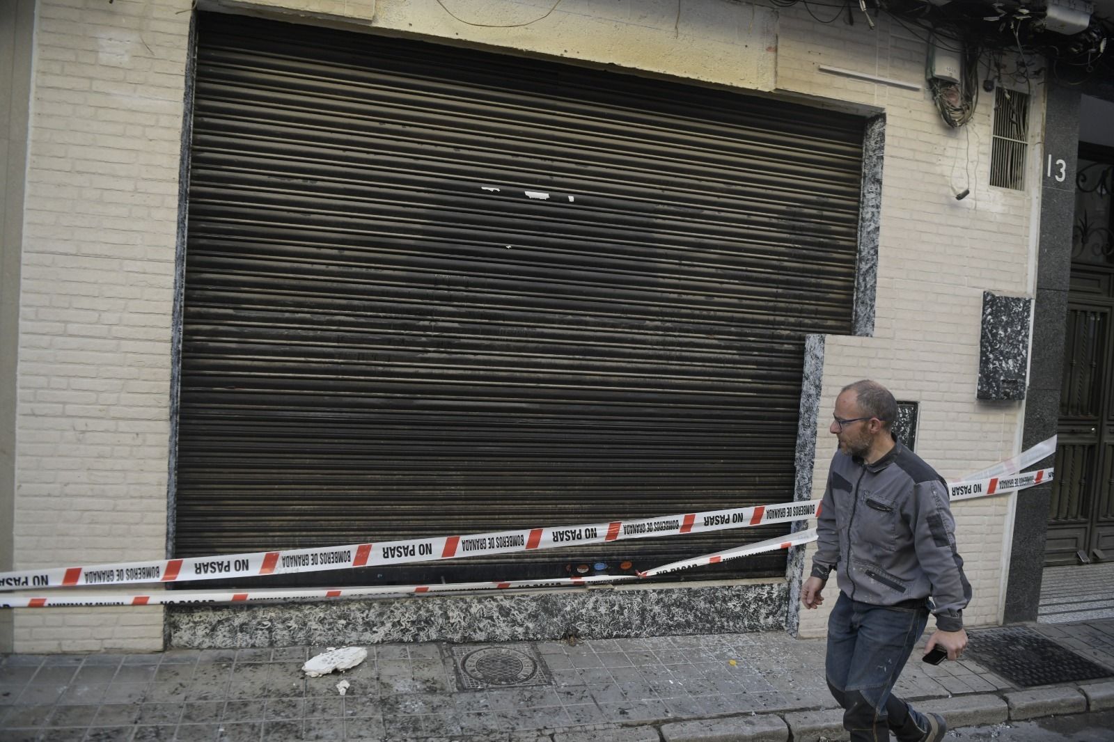 Imagen del local que fue asolado por las llamas en la noche de este pasado miércoles
