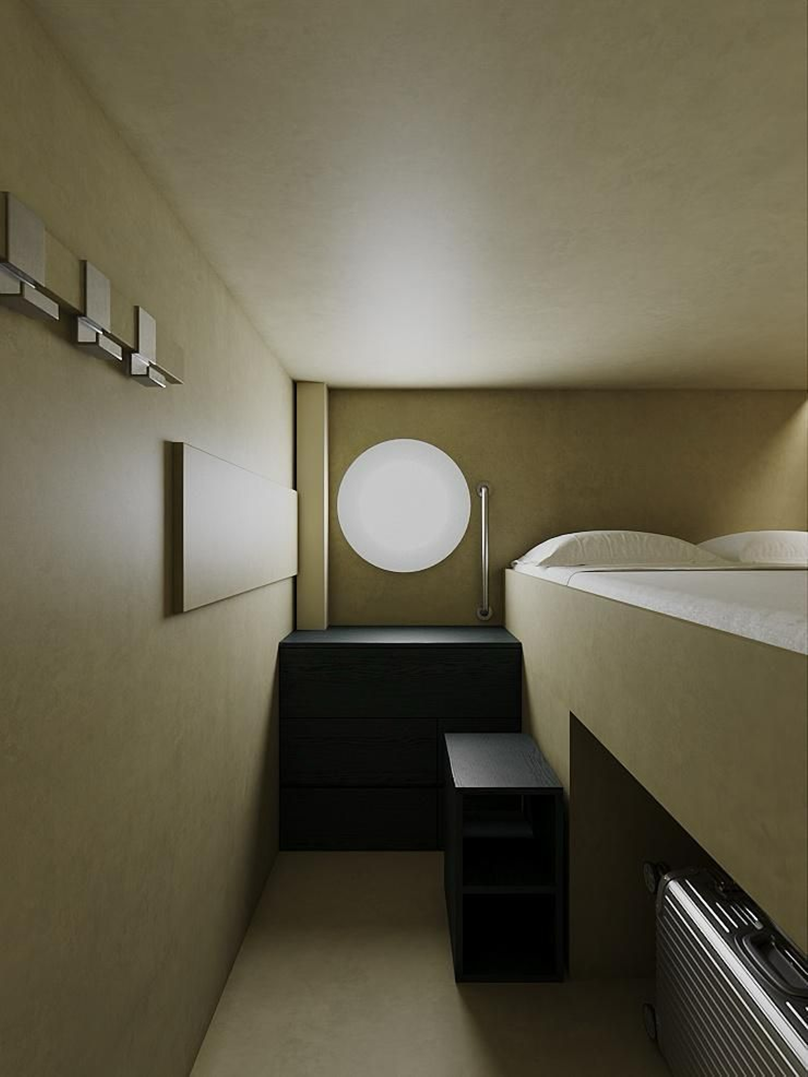 Interior de una cápsula.