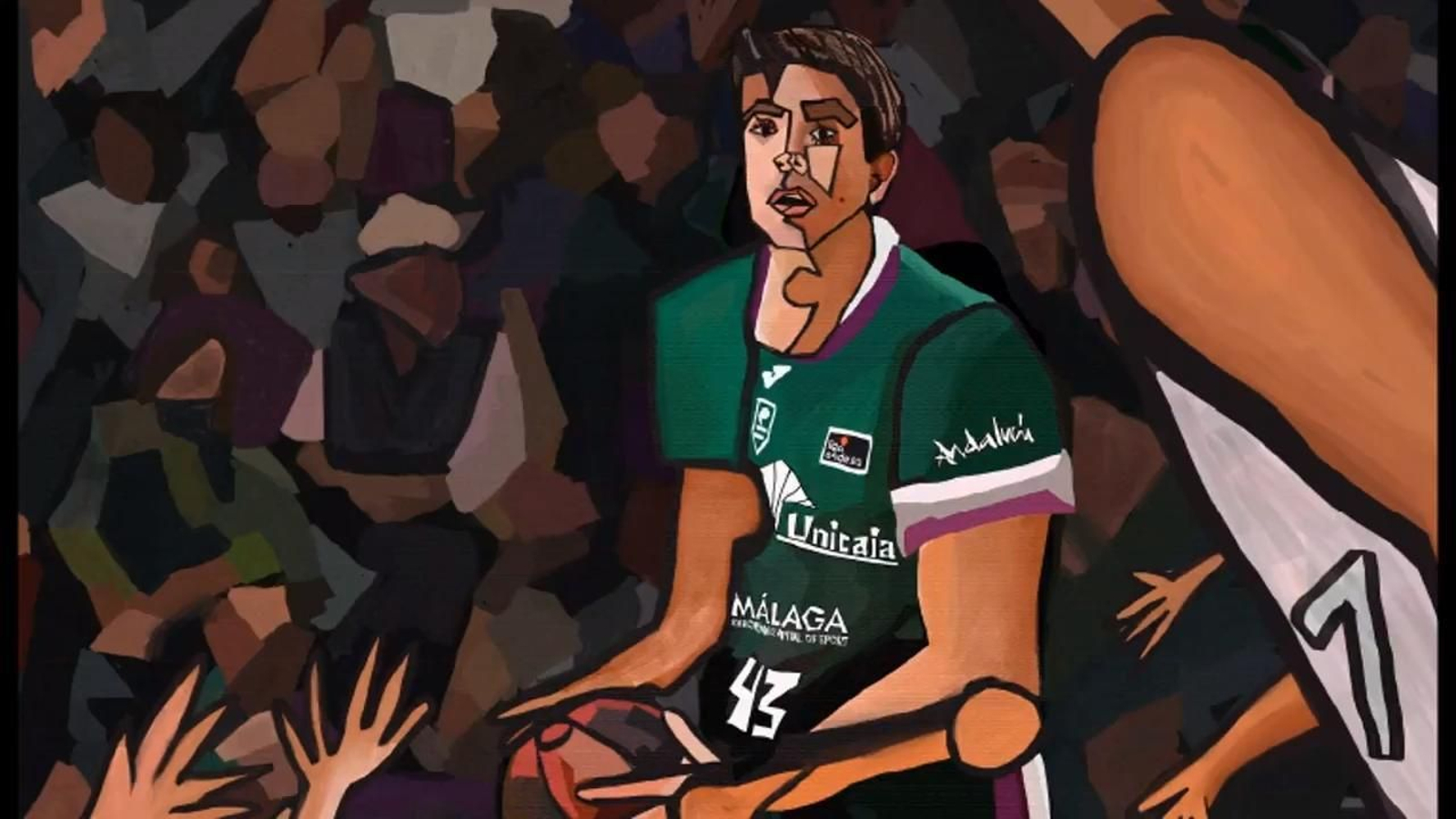 "Busto de hombre con balón", por Carlos Suárez