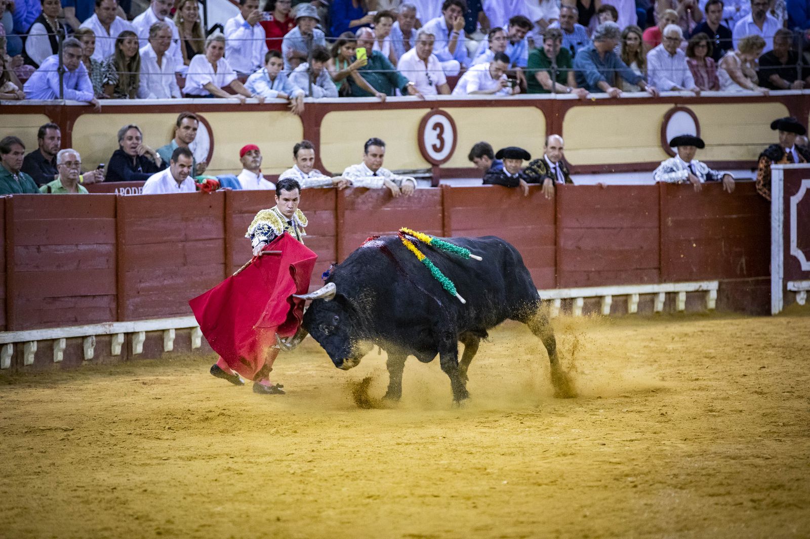 Diego Urdiales, Sebastián Castella y Daniel Luque, en la plaza de toros de El Puerto