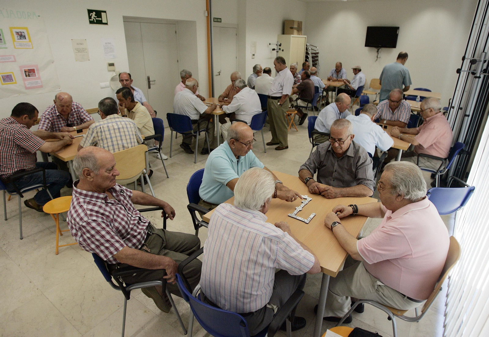 Usuarios de un centro de mayores