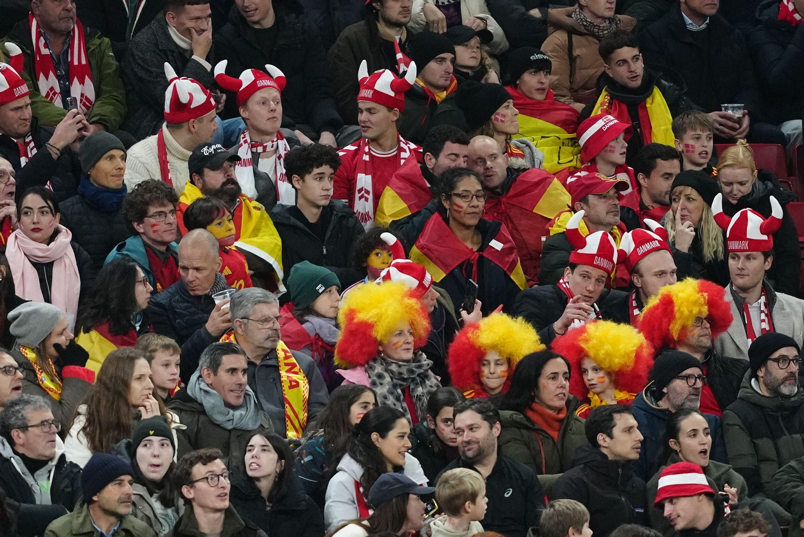 Las fotos del Dinamarca - España