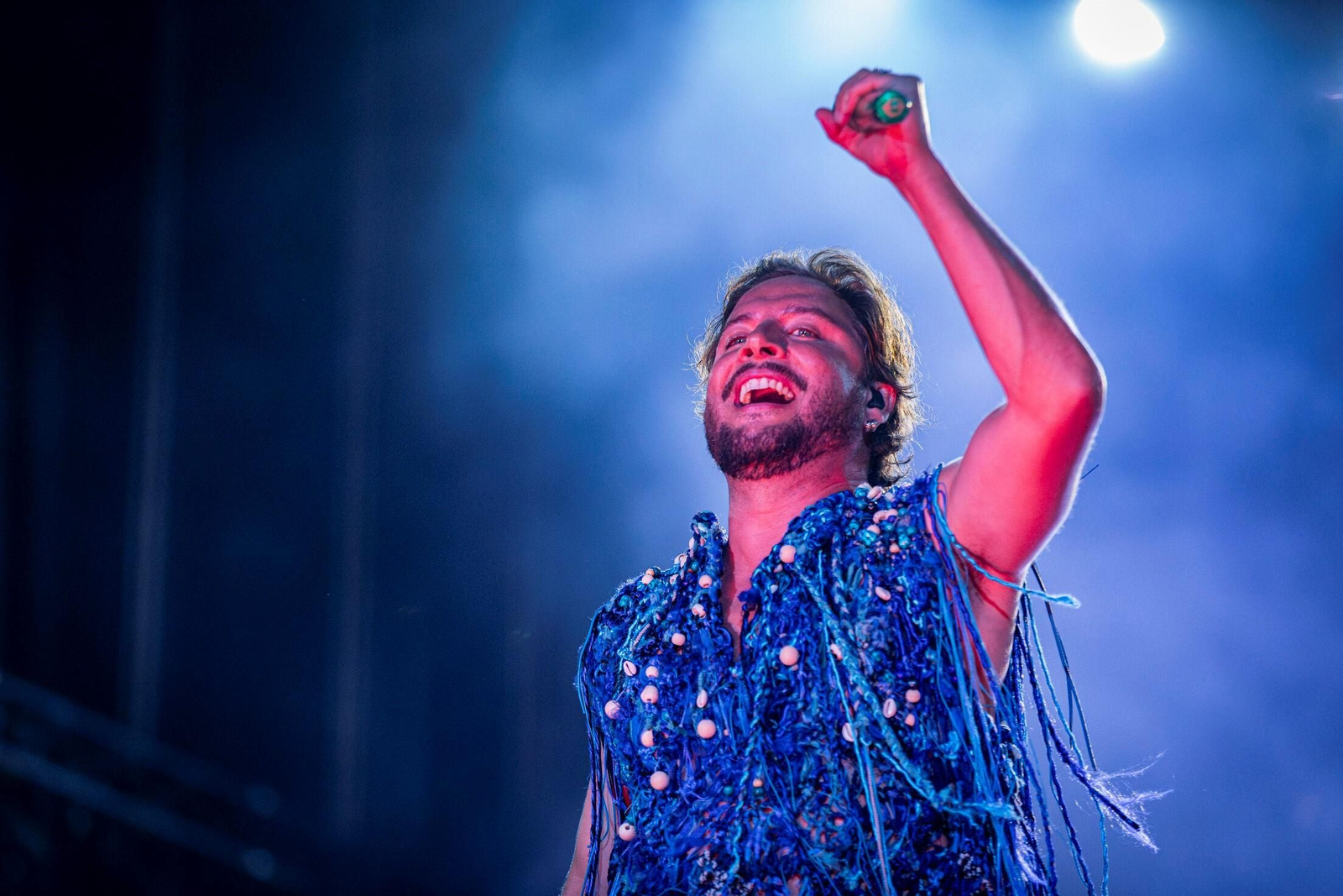 Manuel Carrasco, en uno de sus conciertos.