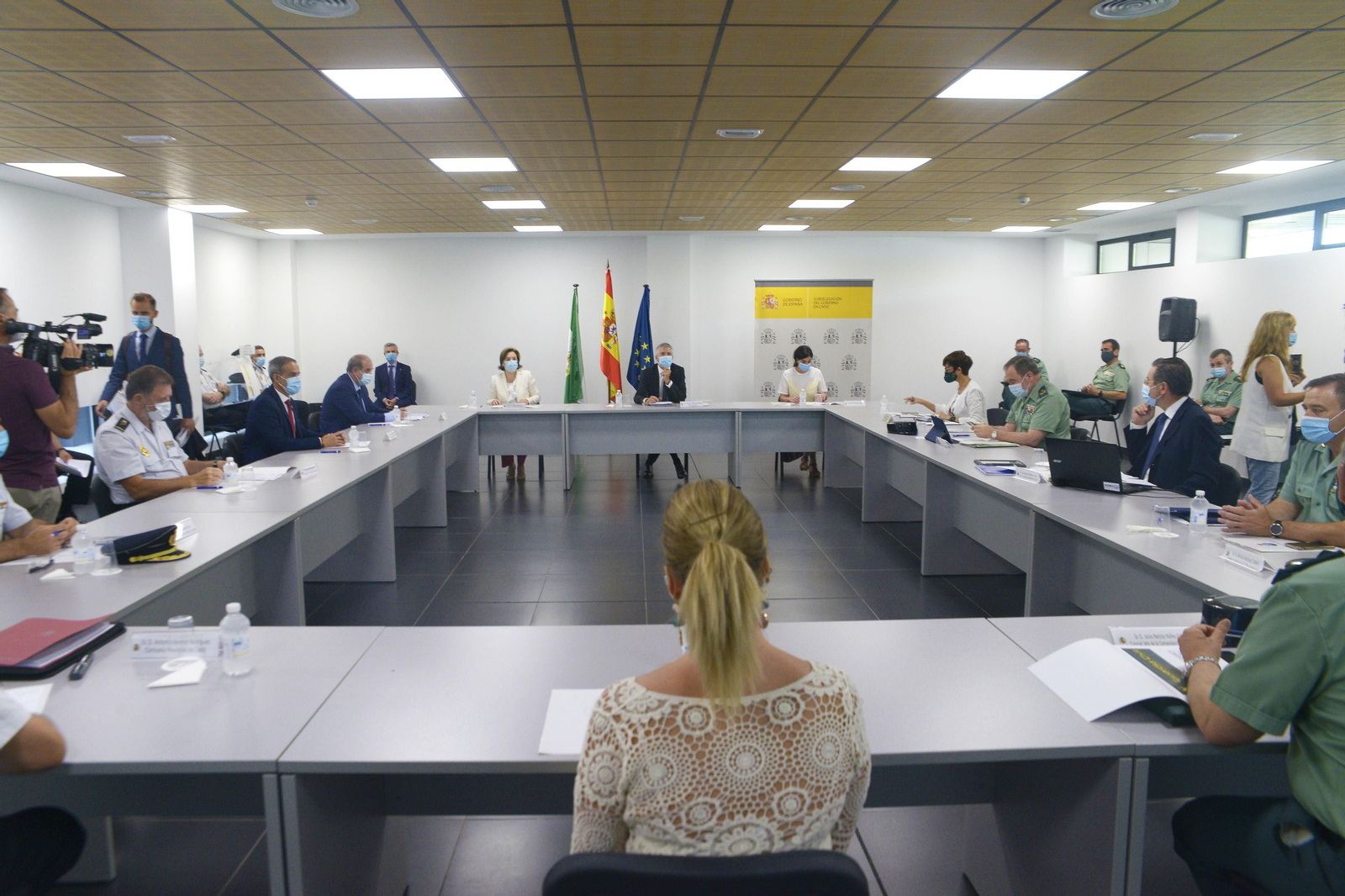 Fotos del Ministro de Interior Fernando Grande Marlaska en Algeciras