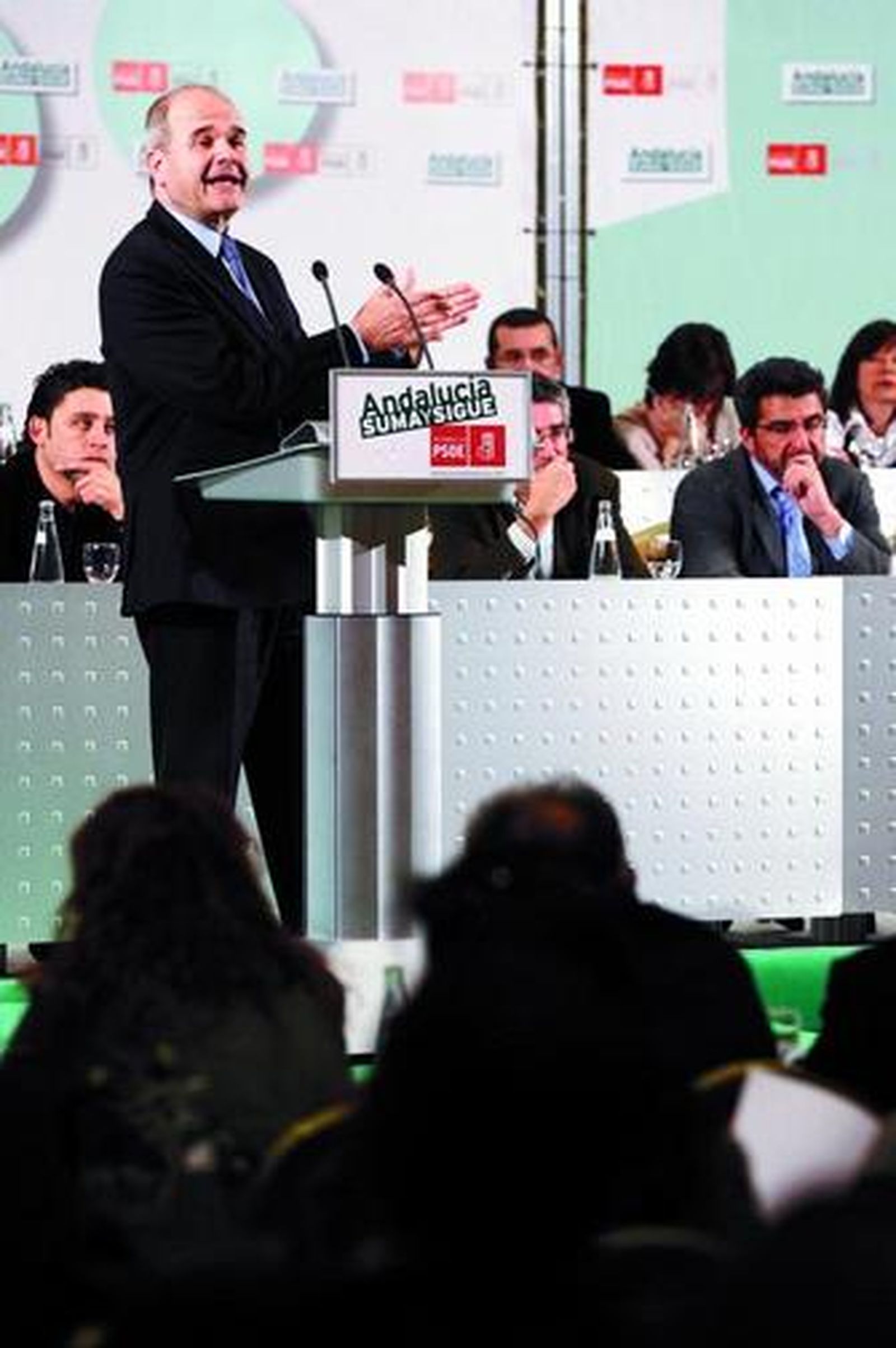 Manuel Chaves, ayer, ante el Comité Director del PSOE de Andalucía.