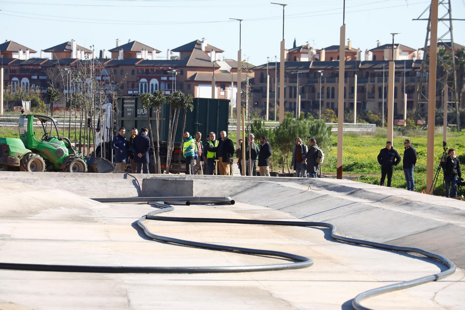 Así avanzan las obras del nuevo parque de la Arruzafilla, en imágenes