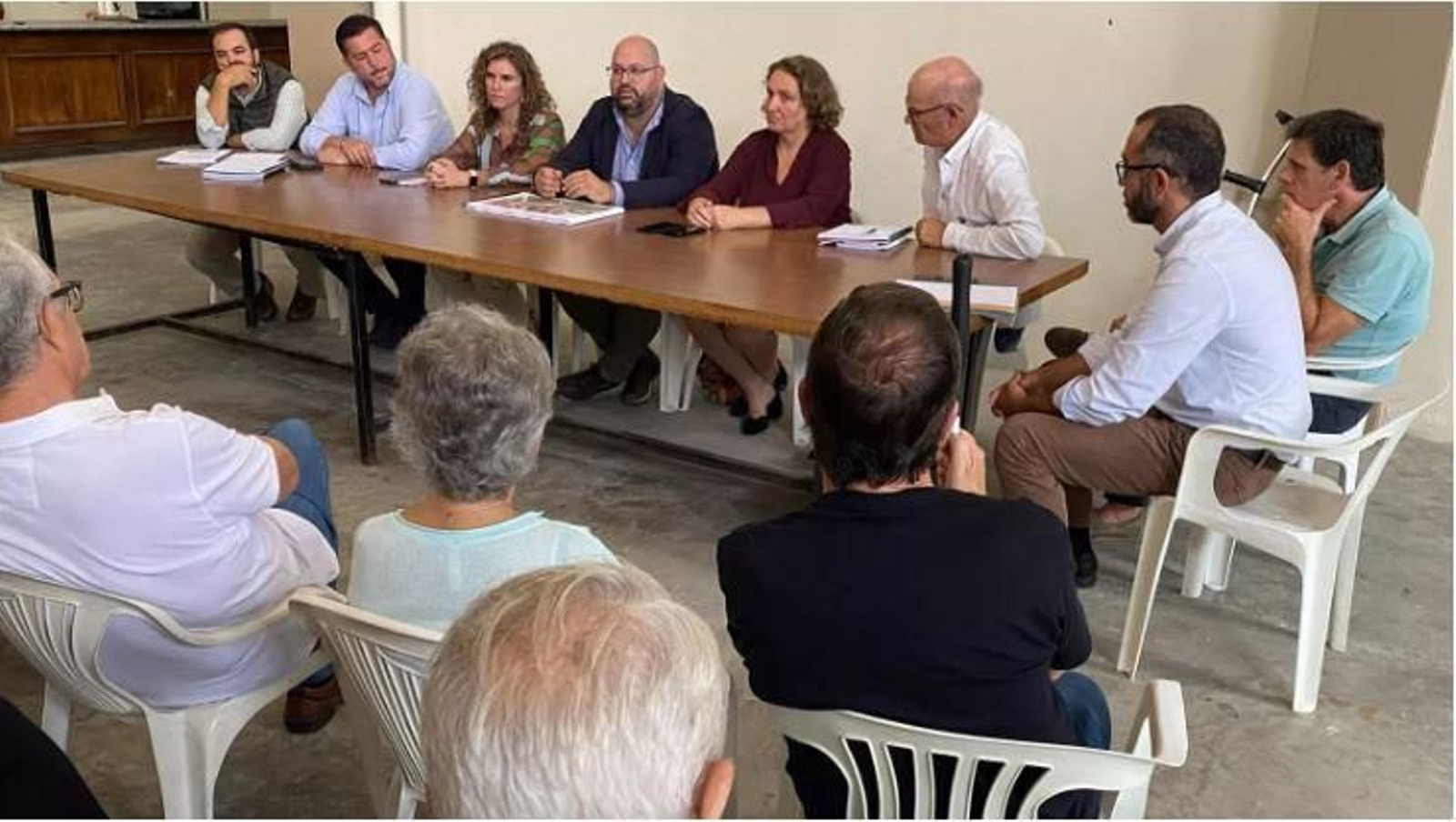 Encuentro para informar de la carretera el pasado mes de octubre.