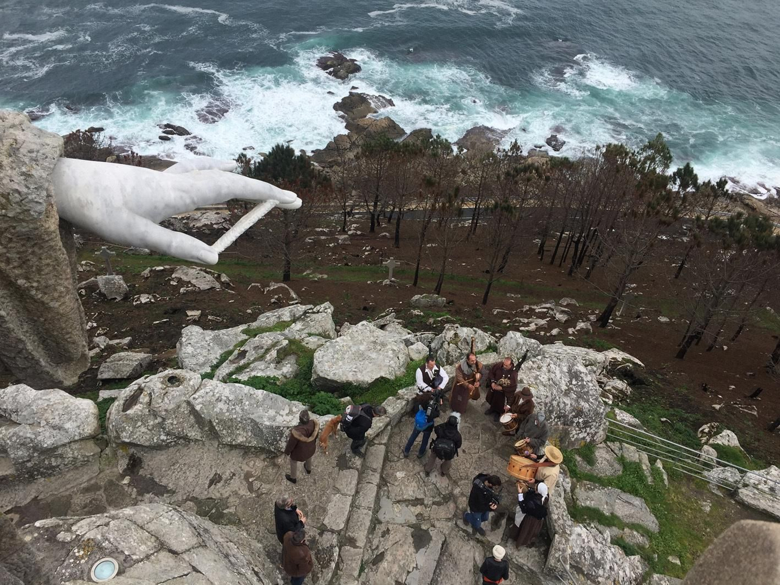 Un momento del rodaje de la serie sobre las fiestas en La 2