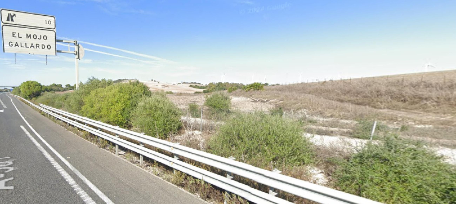 Terrenos donde se proyecta una planta de generación de hidrógeno verde en las inmediaciones de El Mojo y Gallardo.