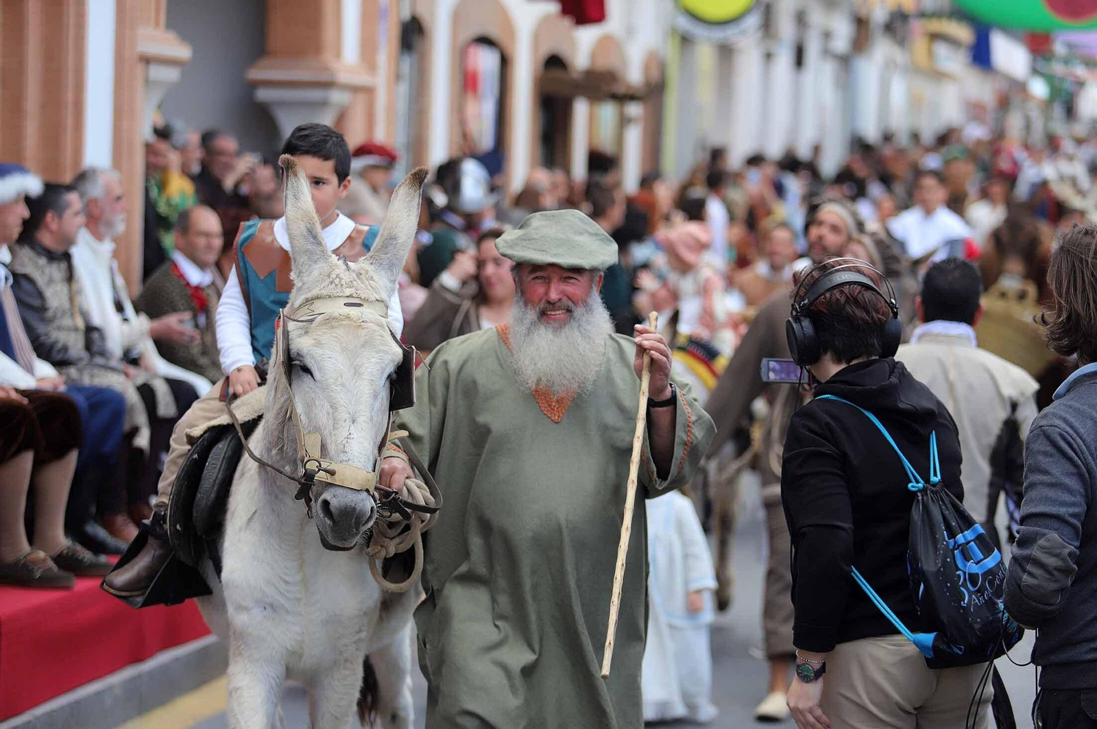 Imágenes del gran ambiente en la Feria Medieval de Palos de la Frontera, Huelva