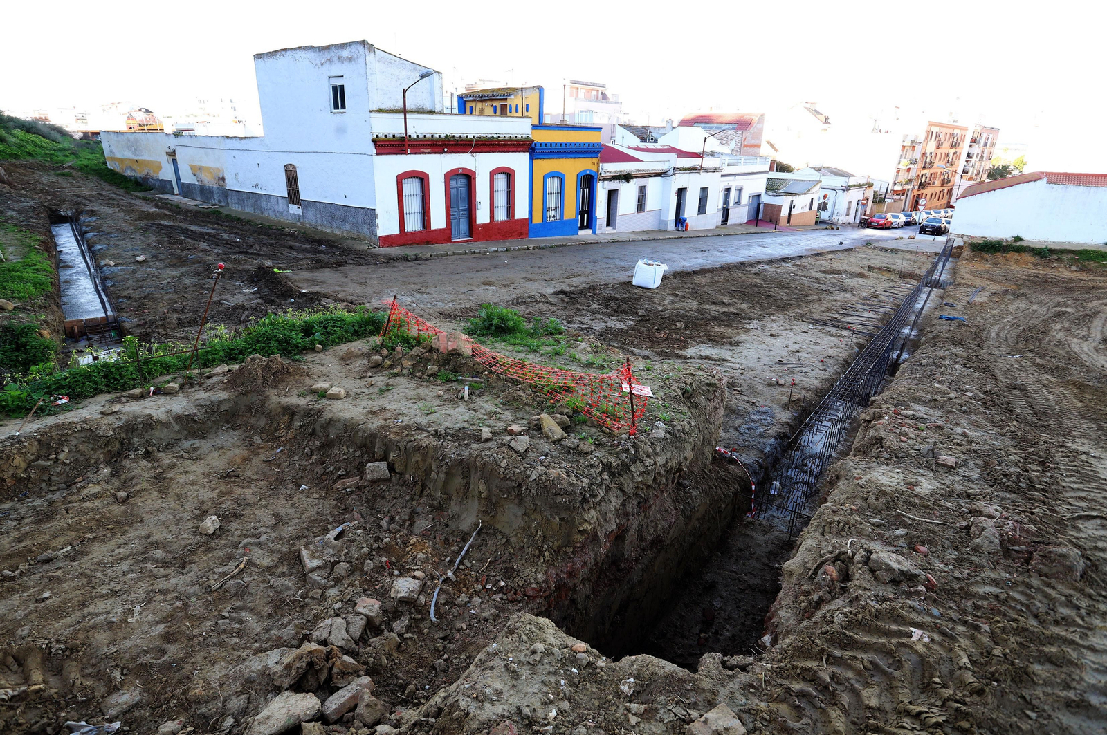 Imágenes de las obras de rehabilitación de la Fuente Vieja y su entorno