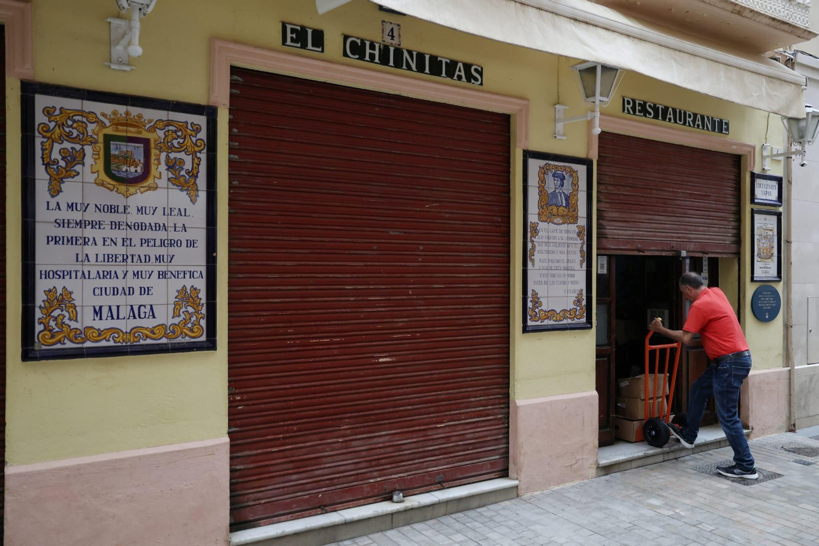 El Chinitas, poco antes de abrir sus puertas este martes