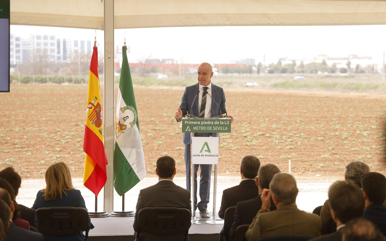 Primera piedra de la línea 3 del Metro de Sevilla, todas las imágenes