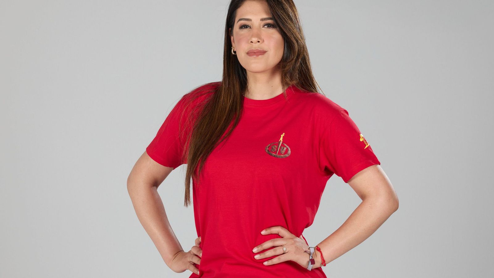 Gabriela Guillén en el posado de 'Supervivientes'