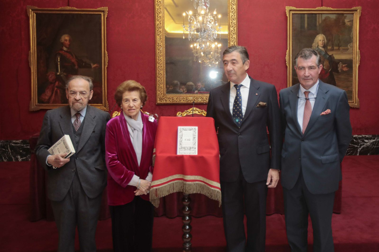 Antonio Burgos, Ana María Bohórquez, Santiago de León y Domecq y Antonio de León Bohórquez.