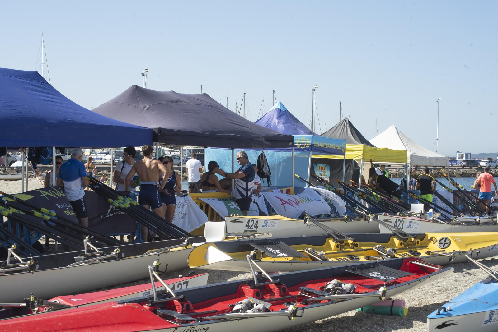 Fotos del primer día del Campeonato de España de Beach Sprint en La Línea