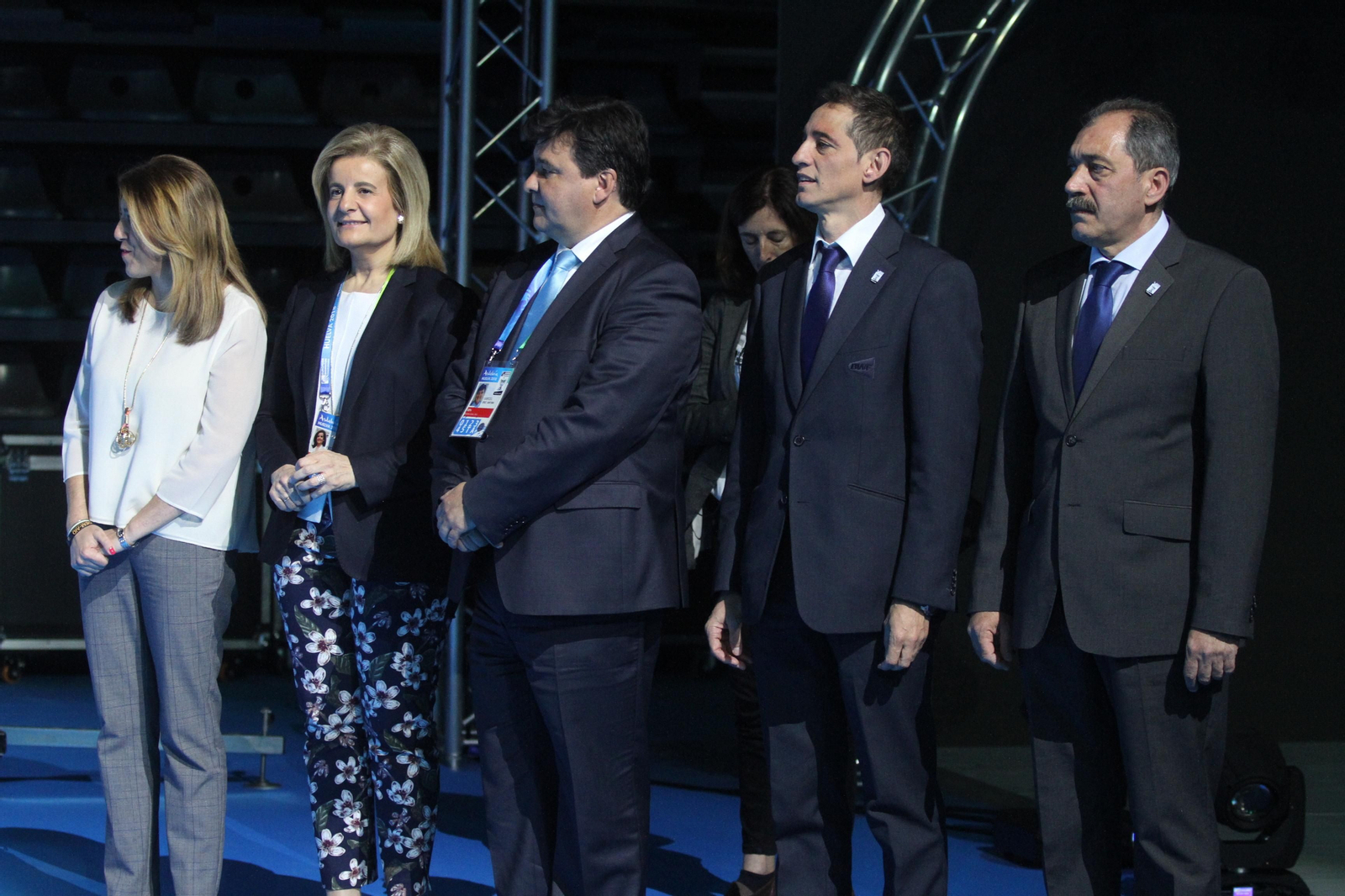 Diversas autoridades quisieron acompañar a la campeona en la gran final.