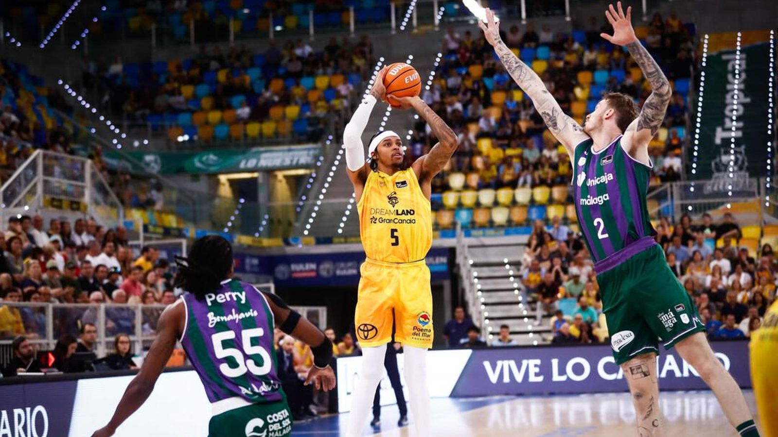 El Gran Canaria-Unicaja, en fotos