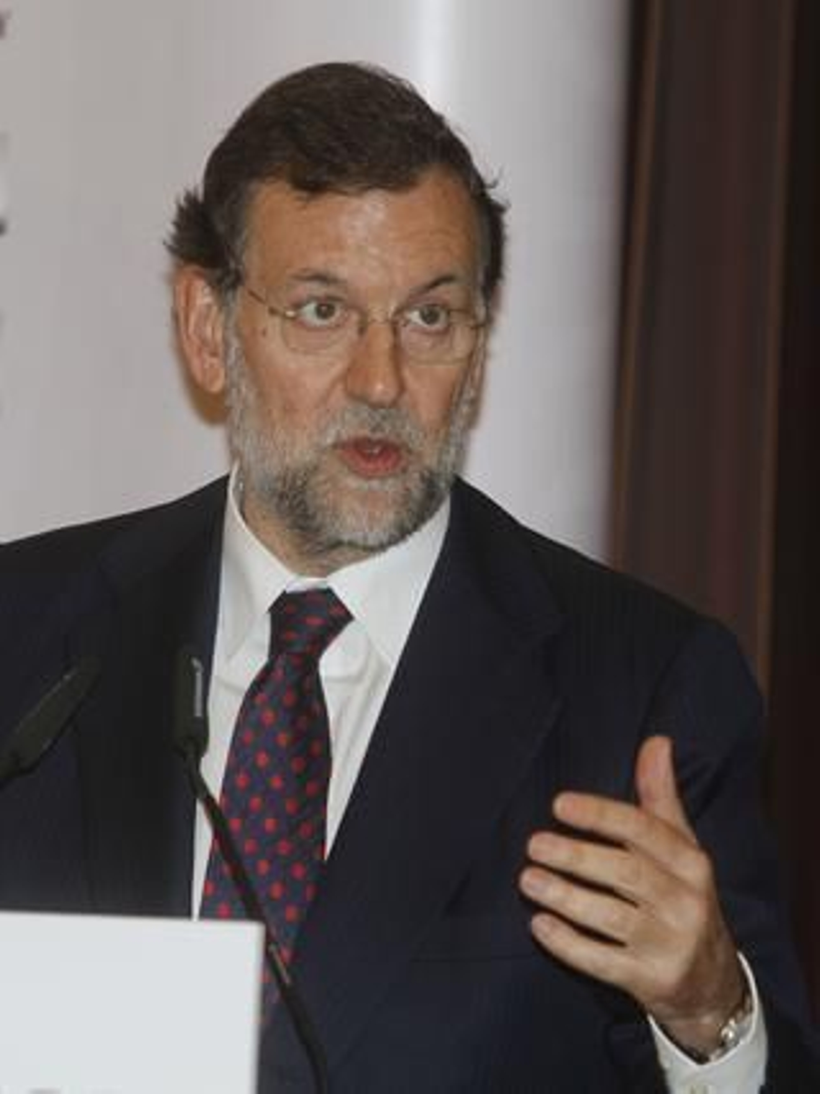 Mariano Rajoy, ayer en su presentación de Sanz.


Foto: Juan Carlos Vazquez / Victoria Hidalgo