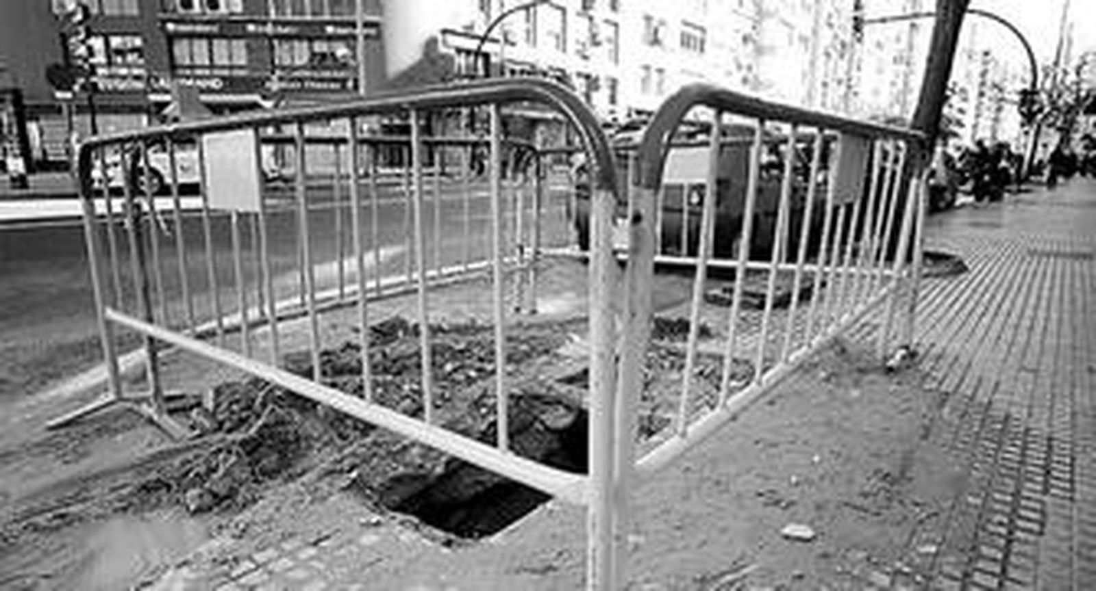 La reparación obligó a retirar la torreta.