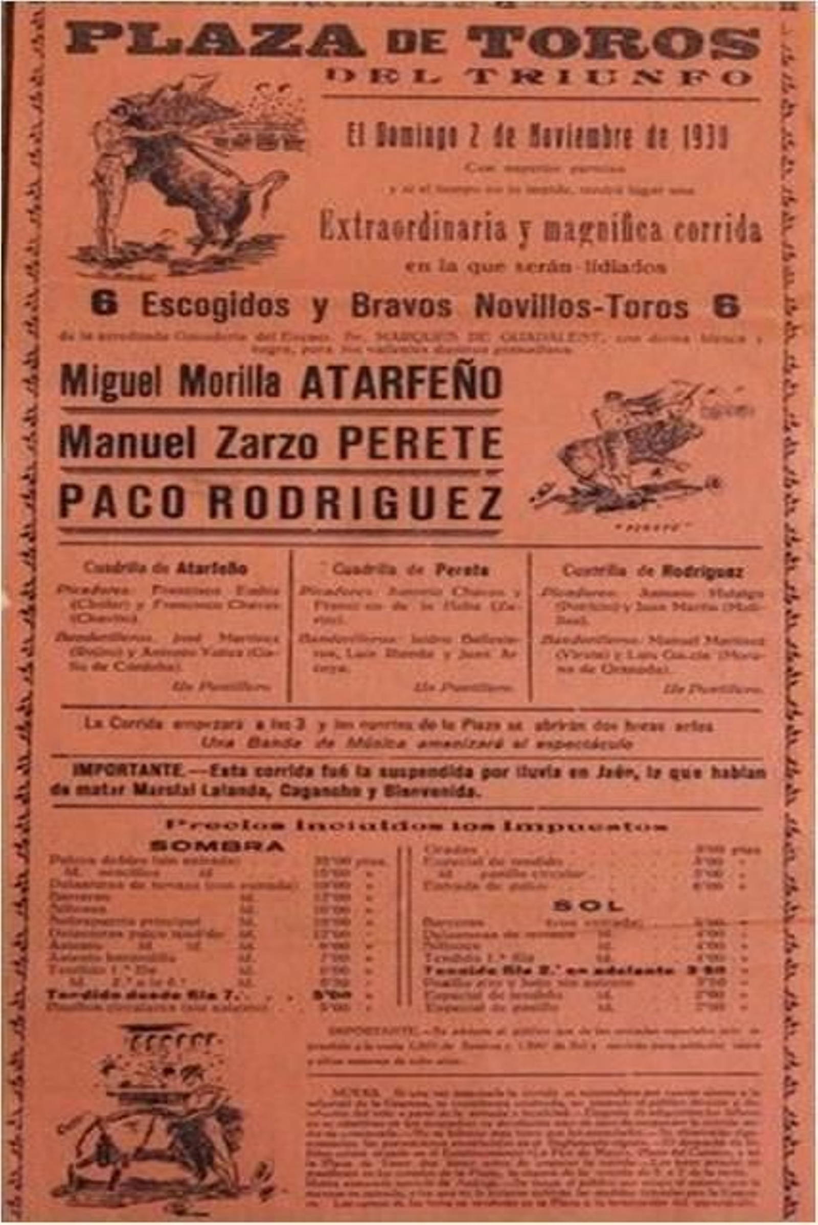 Miguel Morilla y Paco Rodríguez, en el cartel.